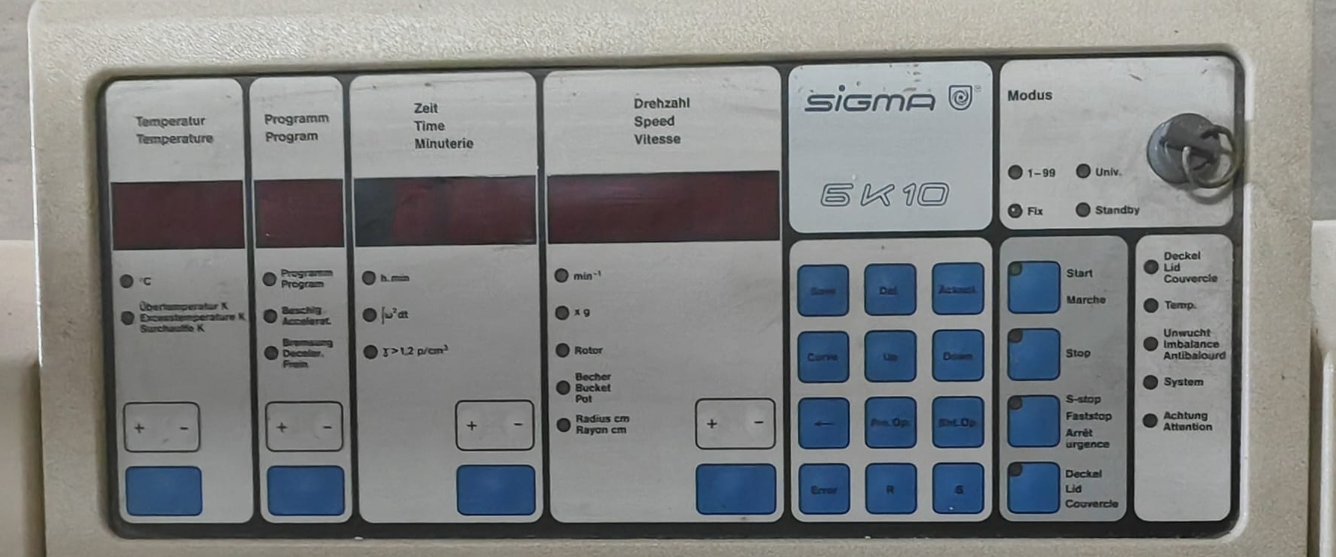 Sigma 6K10 2000W Laboratory Centrifuge