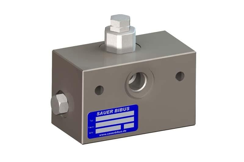 Sauer Bibus flushing valve F3 for line installation