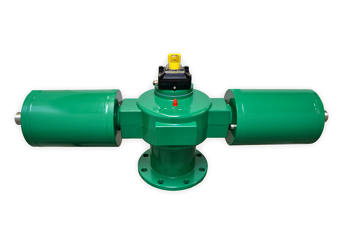 rotary actuator for 6" butterfly valve
