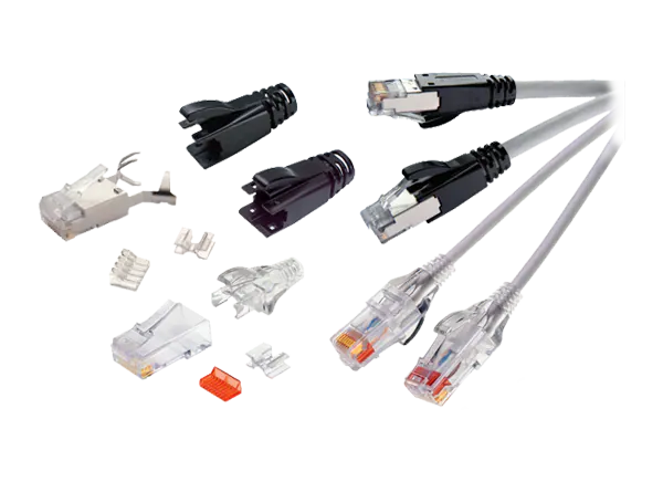 Kabelstecker Ethernet RJ45 Cat.5 Compact - new