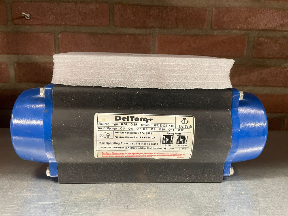 Deltorq Pneumatic Rack-and-Pinion Actuator, Size 85