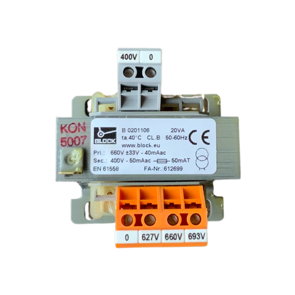 Block transformer B0201106 660 V/400 V
