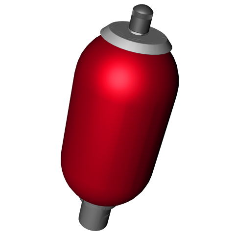 hydraulic accumulator, volume 1.4 liters