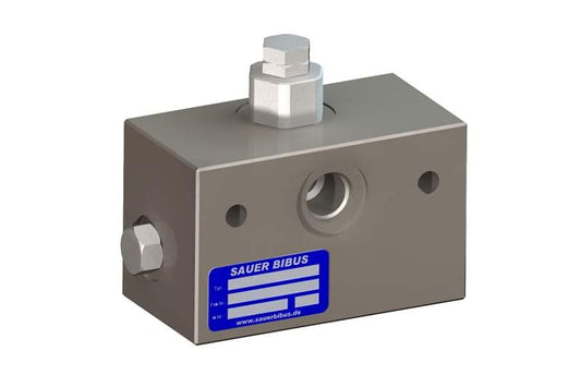 Sauer Bibus flushing valve F3 for line installation 